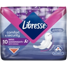 Libresse Maxi Goodnight Wing Maandverband (10 stuks)