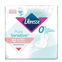 Libresse Pure Sensitive Ultra Sanitary Towels (12 pieces)