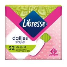 Libresse So Slim Inlegkruisjes (32 stuks)