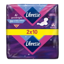 Libresse Ultra Goodnight Maandverband Duo Pack (2 x 10 stuks)