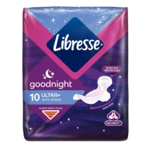 Libresse Ultra Goodnight Wing Maandverband (10 stuks)