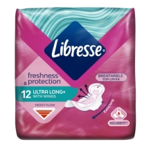 Libresse Ultra Long Wing Maandverband (12 stuks)