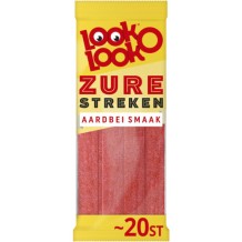 Look-O-Look Sour Stripes Strawberry Flavour (125 gr.)