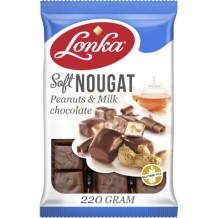 Lonka Nougat with Peanuts and Milk Chocolate (180 gr.)