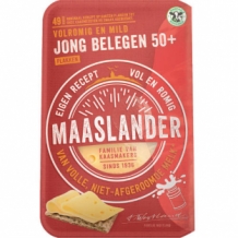 Maaslander 50+ Jong Belegen Kaas Plakken (150 gr.)