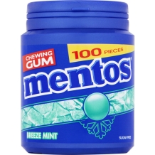 Mentos Chewing Gum Breeze Mint (100 pieces)