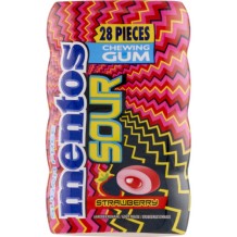 Mentos Sour Gum Strawberry (28 pieces)