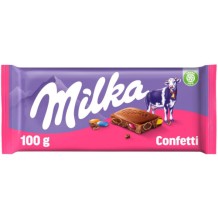 Milka Alpenmelk Confetti Chocoladereep (100 gr.)