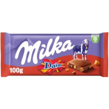 Milka Alpenmelk Chocoladereep Daim (100 gr.)