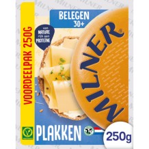 Milner 30+ Gerijpte Kaas Plakken (250 gr.)