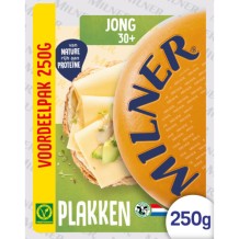 Milner 30+ Young Cheese Slices (250 gr.)