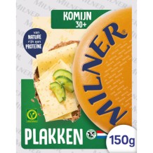 Milner 30+ Semi-Matured Cumin Cheese slices (150 gr.)