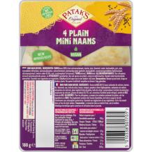 Patak's Original Plain Naans Mini (4 stuks)