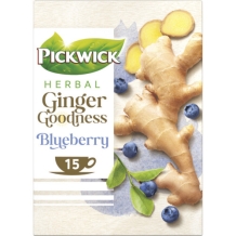 Pickwick Herbal Ginger Goodness Blueberry (15 stuks)