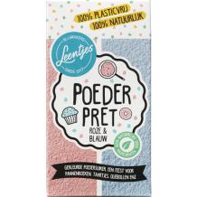 Leentjes Poeder Pret Gekleurde Poedersuiker Roze & Blauw (120 gr.)