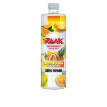 Raak Vruchtensiroop Multivruchten Zero Sugar (750 ml.)