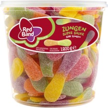 Red Band Sour Candy Tongues (100 pieces)