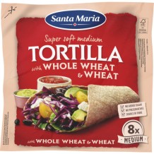 Santa Maria Tex Mex Tarwe & Volkoren Tarwe Soft Tortilla Medium Size (8 Stuks)