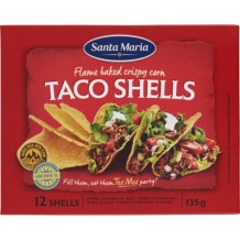 Santa Maria Tex Mex Taco Shells (12 Stuks)