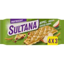 Sultana Fruit Biscuit Apple (4 x 3 pieces)