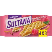 Sultana Fruit Biscuit Raspberry (4 x 3 pieces)