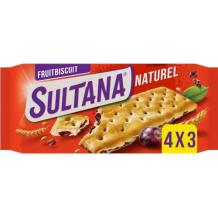 Sultana Fruit Biscuit Naturel (4 x 3 pieces)