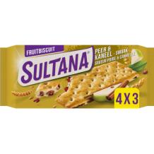 Sultana Fruit Biscuit Pear-Cinnamon (4 x 3 pieces)