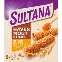 Sultana Oat Meal Sticks Naturel Golden Syrup (5x2 pieces)