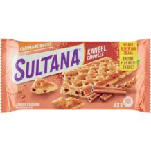 Sultana Crunchy Biscuit Cinnamon (4 x 3 pieces)