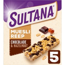 Sultana Muesli Bar Chocolate & Hazelnut (5 stuks)