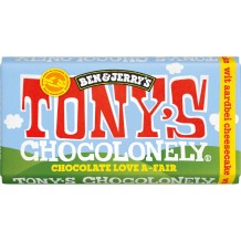 Tony's Chocolonely Chocolate Ben & Jerry's White Strawberry Cheesecake (180 gr.)