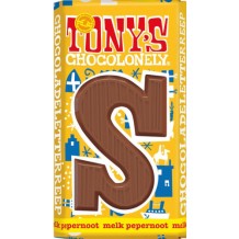 Tony's Chocolonely Letter Bar S Milk Perpernoot (180 gr.)