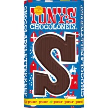 Tony's Chocolonely Letter Bar S Dark (180 gr.)