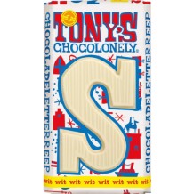 Tony's Chocolonely Letter Bar S White Chocolate (180 gr.)