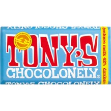 Tony's Chocolonely Chocolade Donkere Melk 42% (180 gr.)