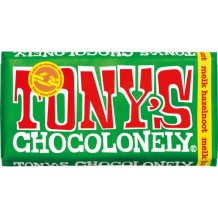 Tony's Chocolonely Chocolade Melk Hazelnoot (180 gr.)