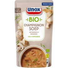 Unox Soep in Zak Biologische Champignonsoep (570 ml.)