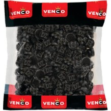 Venco Dubbelzoute Drop Rondjes (1 kg)