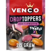 Venco Droptoppers Sweet & Fruity with XL Tikkels (215 gr.)