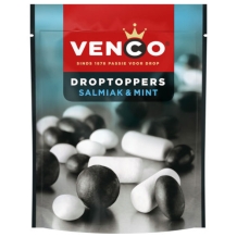 Venco Droptoppers Salmiac & Mint (215 gr.)