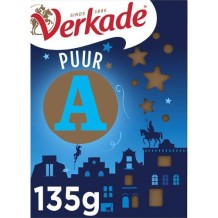 Verkade Random Chocolate Letter Dark (135 gr.)