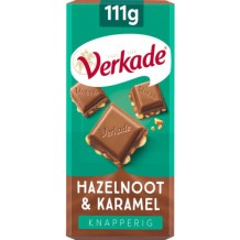 Verkade Chocolate Crispy Hazelnut & Caramel (111 gr.)