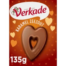 Verkade Milk Chocolate Karamel Sea Salt Heart  (135 gr.)