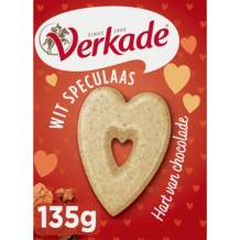 Verkade Hart Witte Chocolade Speculaas (135 gr.)