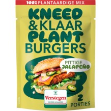 Verstegen Knead & Ready Plant Burgers Spicy Jalopeno (60 gr.)