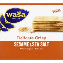 Wasa Delicate Thin Crisp Sesame & Sea Salt (190 gr.)