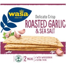 Wasa Delicate Crackers Roasted Garlic & Sea Salt (190 gr.)