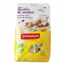 Zonnatura Biologische muesli noten & zaden (375 gr.)