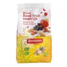 Zonnatura Biologische muesli rood fruit (375 gr.)