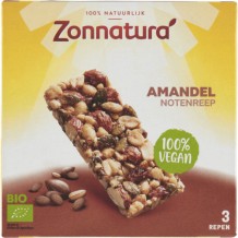 Zonnatura Biologische Notenreep Amandel (3 x 25 gr.)